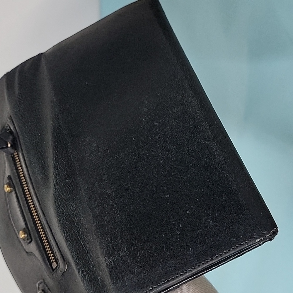 BALENCIAGA Agneau Classic Hardware Magnetic Closure Wallet Black - Picture 15 of 16